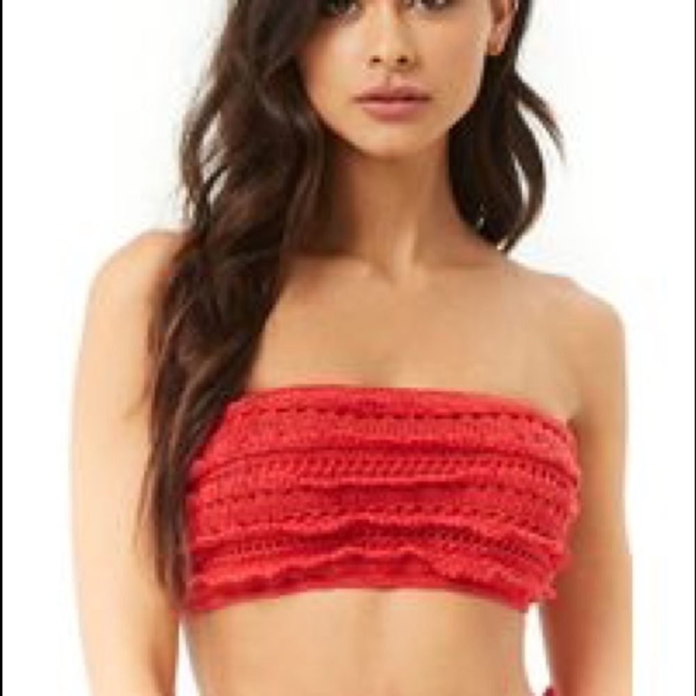 Forever 21 Bandeau swim top